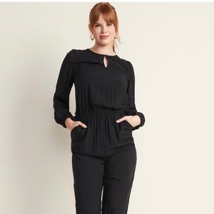 Waist defined keyhole jumpsuit